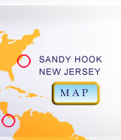 Map of Sandy Hook NJ... Hyper Striper Charters Sport Fishing 